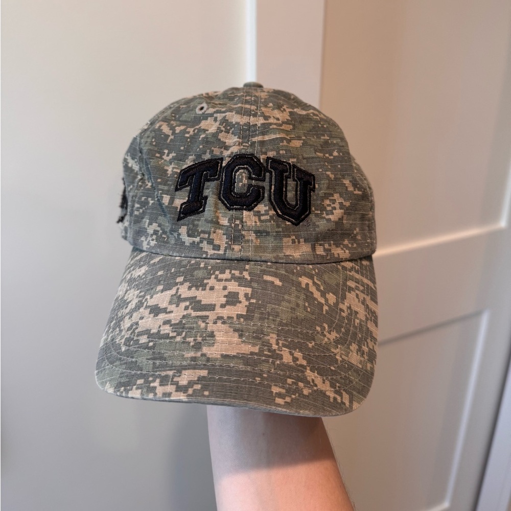 TCU camouflage baseball cap